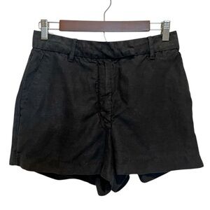 Wilfred Aritzia Shorts Black Size 8 Linen Tencel Lyocell Blend Light Summer Y2K